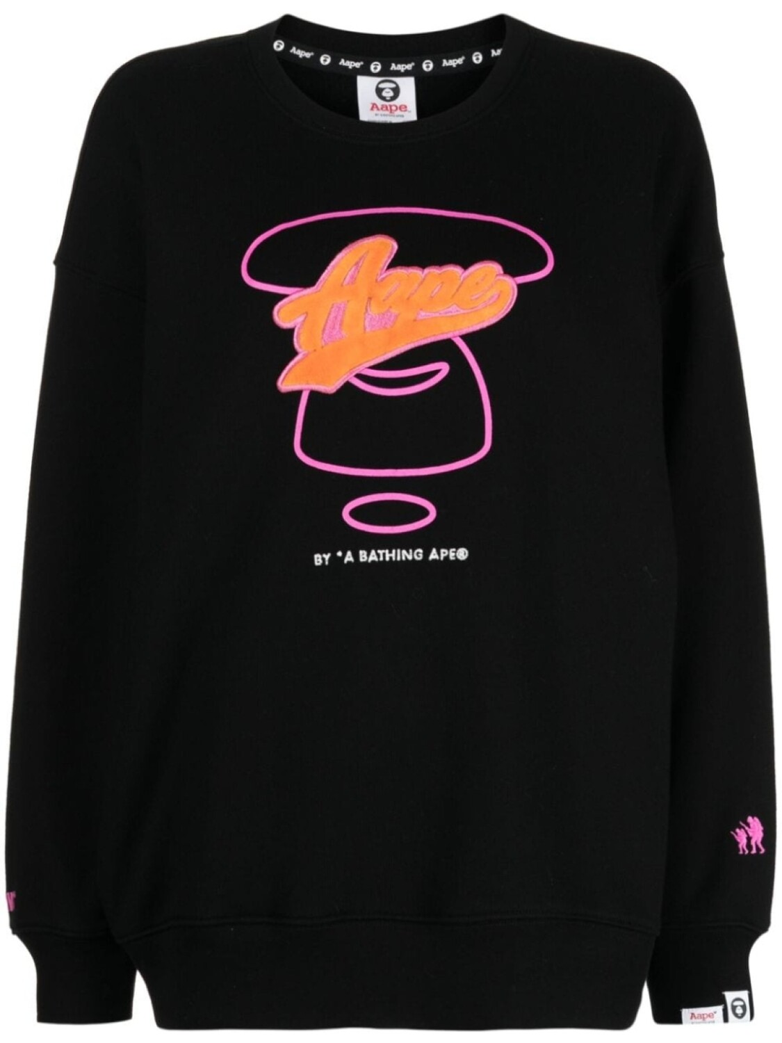 

Толстовка с вышитым логотипом AAPE BY *A BATHING APE, черный