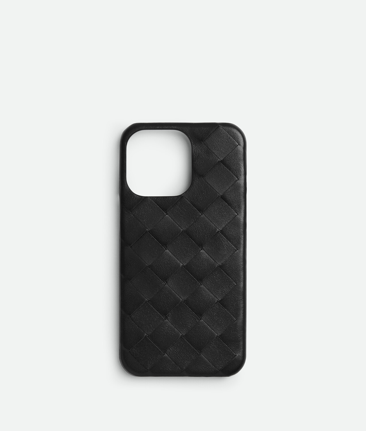 

Intrecciato iphone 16 pro foglio case BOTTEGA VENETA, черный