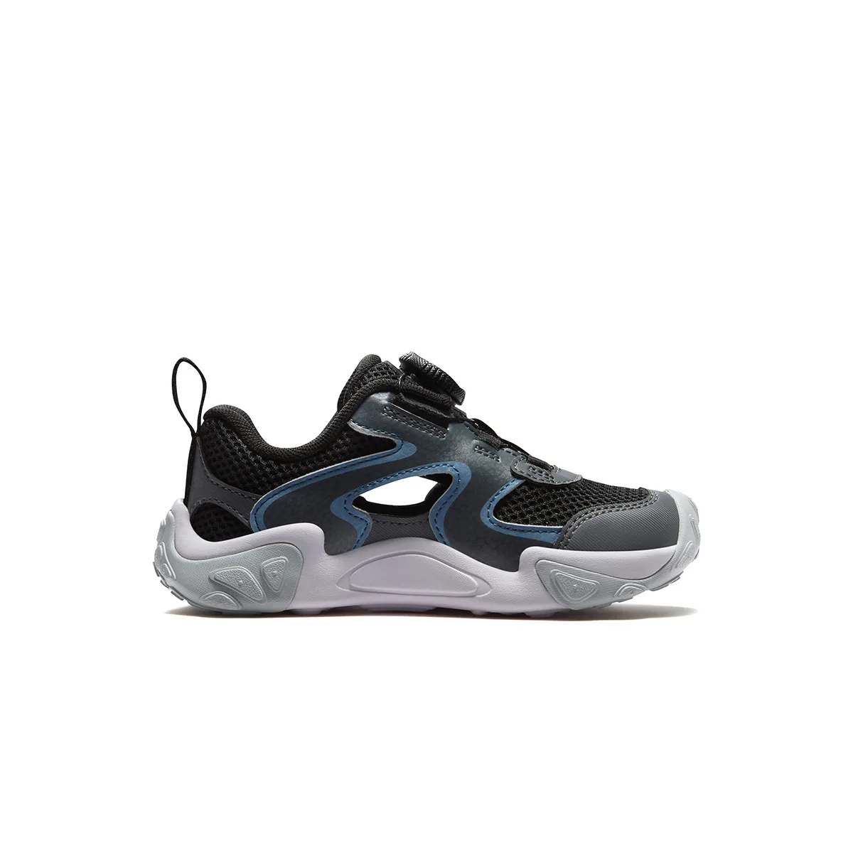 FILA KIDS Performance FPF Synthetic Leather, Textile детские уличные кроссовки Black/Castle Gray для детей 3-7 лет — фото 3