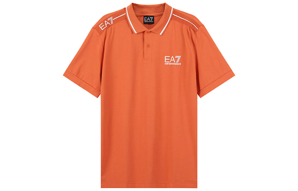 

Футболка поло мужская оранжевая EMPORIO ARMANI