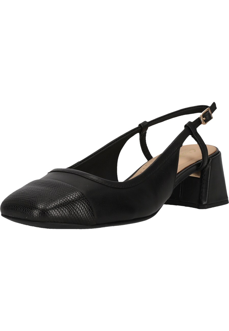 Туфли-лодочки с открытой пяткой CLARKS Nyta45, черный