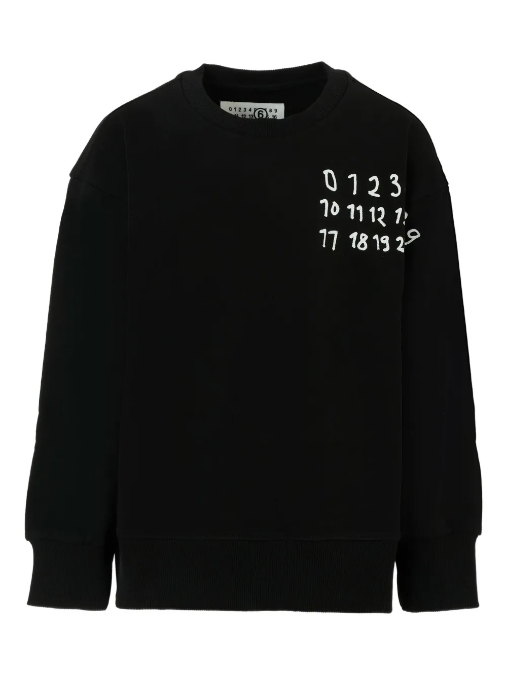 

Толстовка с логотипом MM6 Maison Margiela Kids, черный