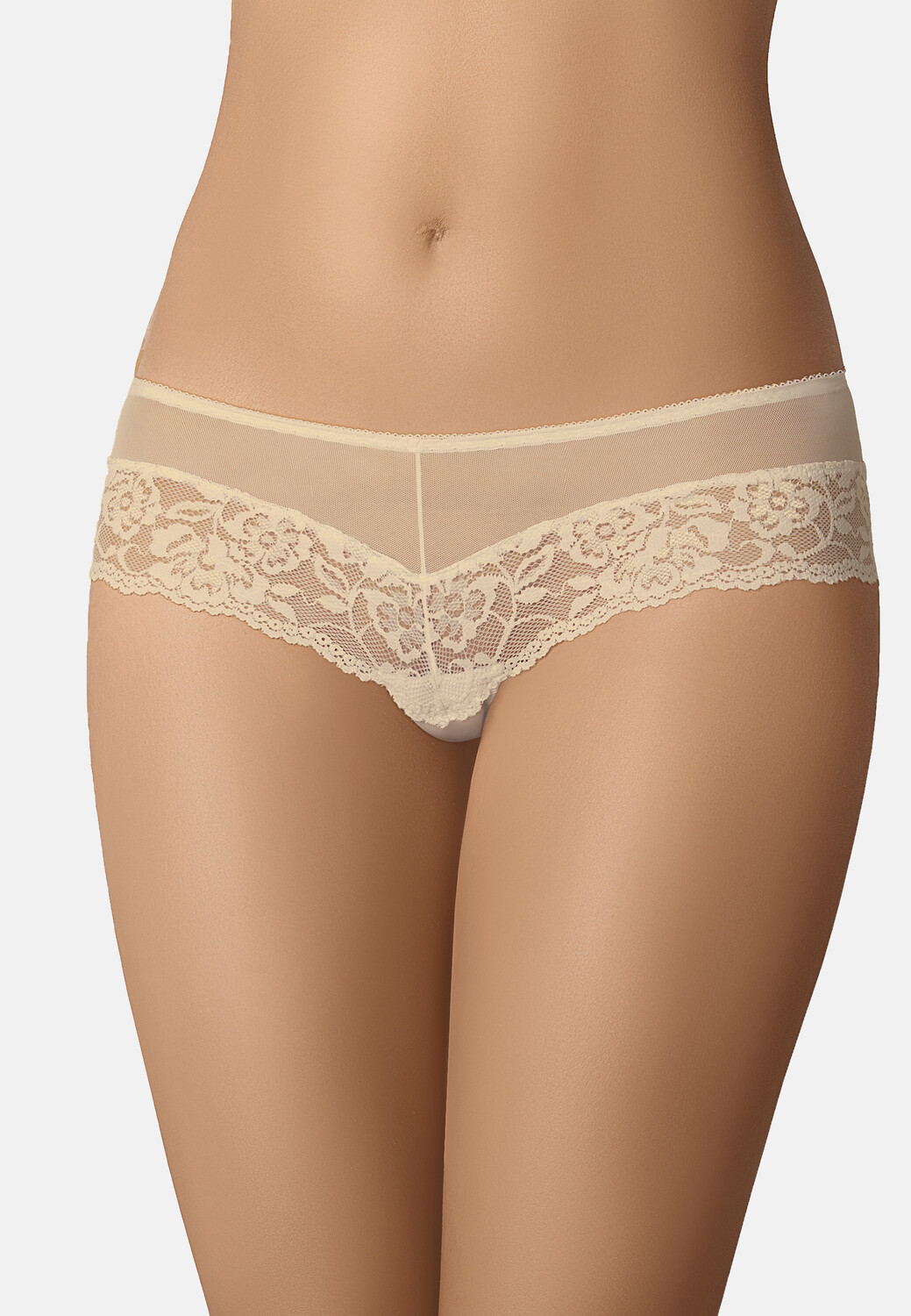 

Трусы Teyli Brasilianische mit floraler Spitze Kate, бежевый