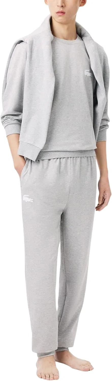 Мужские флисовые спортивные брюки Lacoste для дома — фото 4