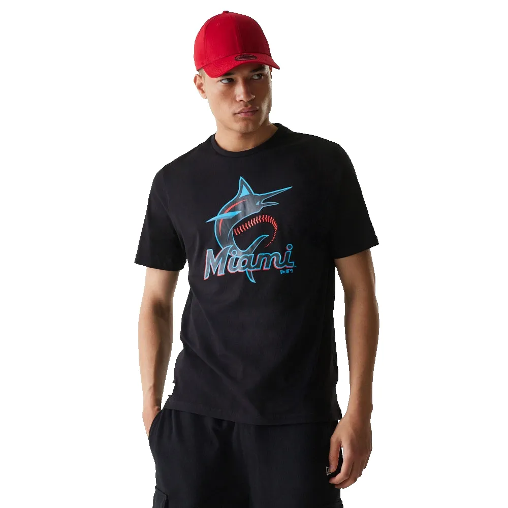 

Футболка с коротким рукавом New Era MLB Regular Miami Marlins, черный