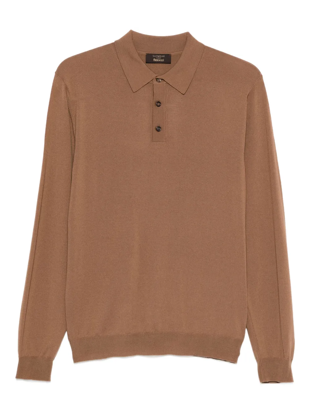 

Свитер с воротником поло Zanone, коричневый