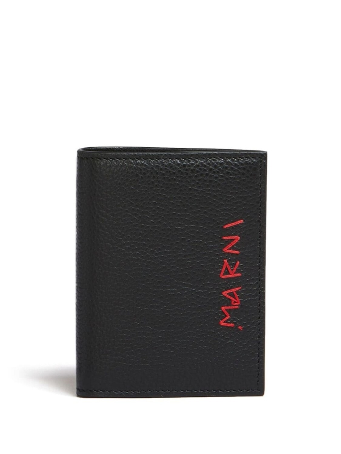 

Marni бумажник с вышитым логотипом, черный