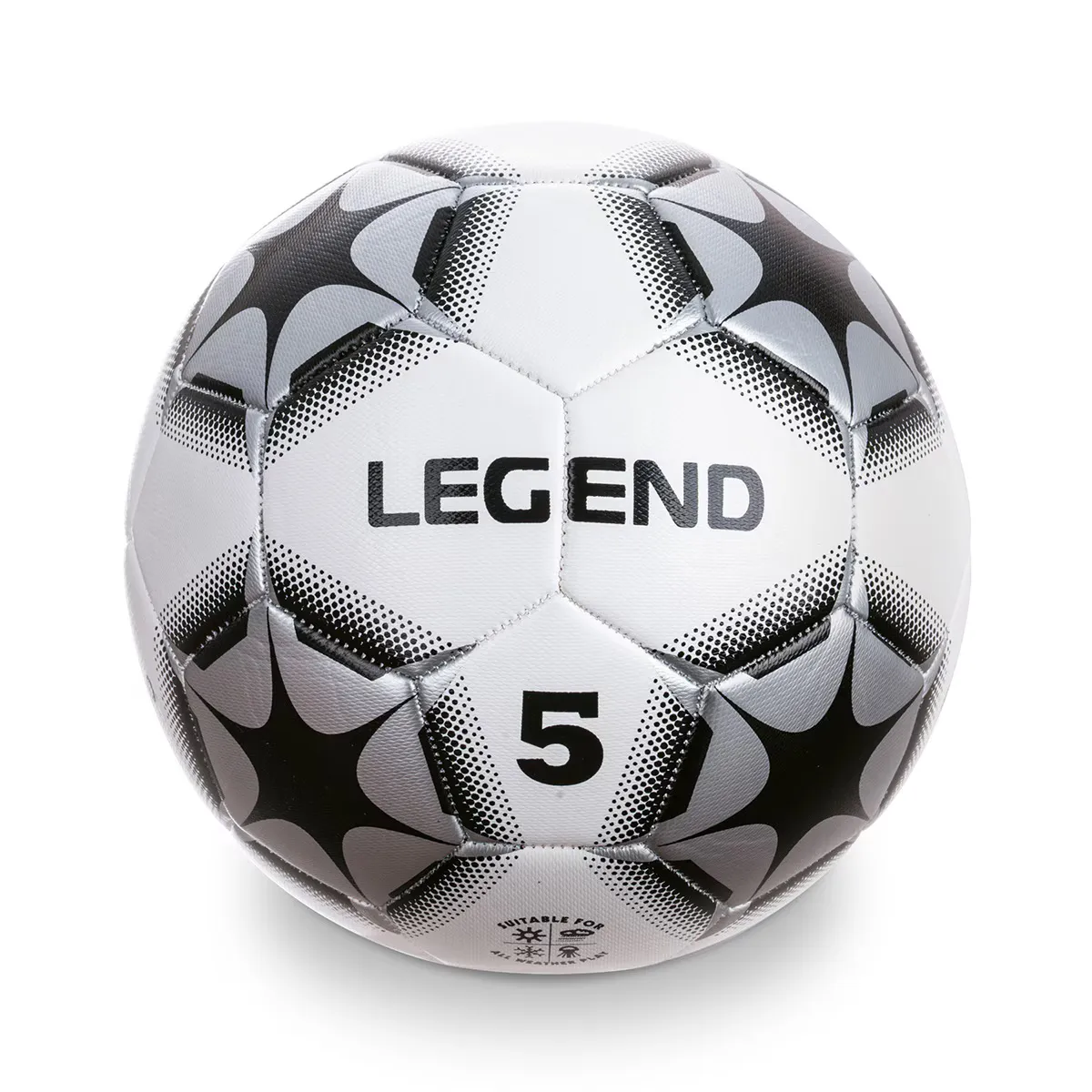 

Футбольный мяч Legend размера 5 Mondo, белый/многоцветный