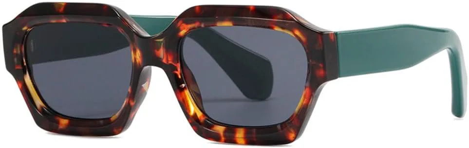 

Ретро солнцезащитные очки для женщин и мужчин, модные солнцезащитные очки для женщин, винтажные очки UV400, леопардовый принт, один размер MTZJH, One Color