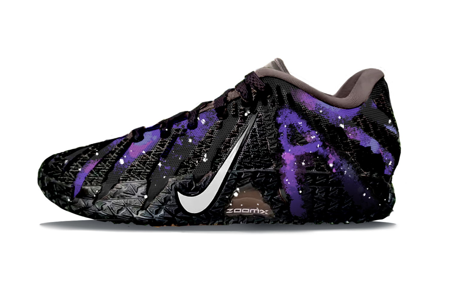 

Баскетбольные кроссовки Ja Morant 3 Star Wind Low top мужские Purple Gray Nike, черный фиолетовый