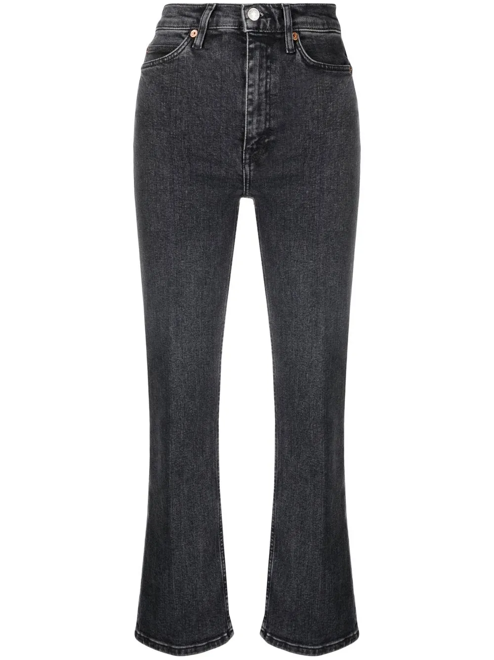 

Расклешенные джинсы 70s Bootcut RE/DONE, черный