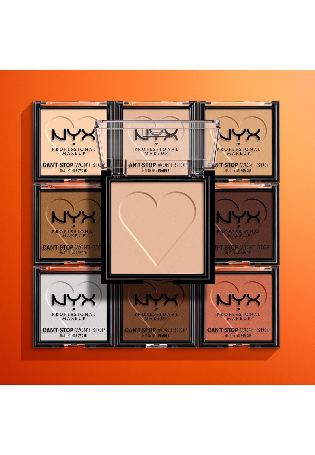 Пудра CAN’T STOP WON’T STOP MATTIFYING POWDER Nyx Professional Makeup, цвет 08 mocha — фото 3