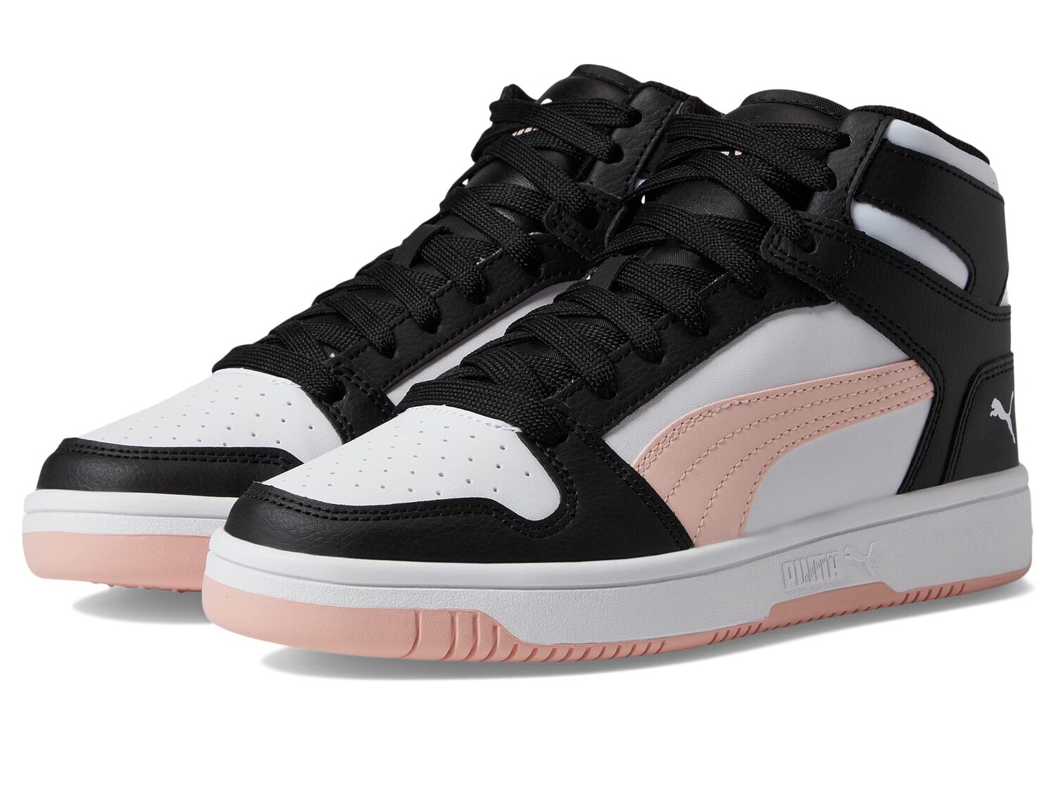 

Кроссовки PUMA Kids Rebound Layup Synthetic Leather (Big Kid), Черный, Кроссовки PUMA Kids Rebound Layup Synthetic Leather (Big Kid)