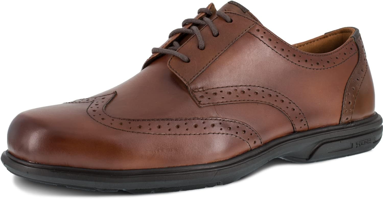 

Мужские оксфорды Florsheim Work Loedin Wingtip Oxford ST, коричневый