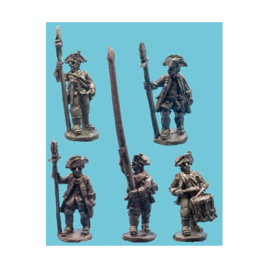 

Прусское мушкетерское командование, Age of Reason Miniatures - Seven Years War - Prussian (15mm)