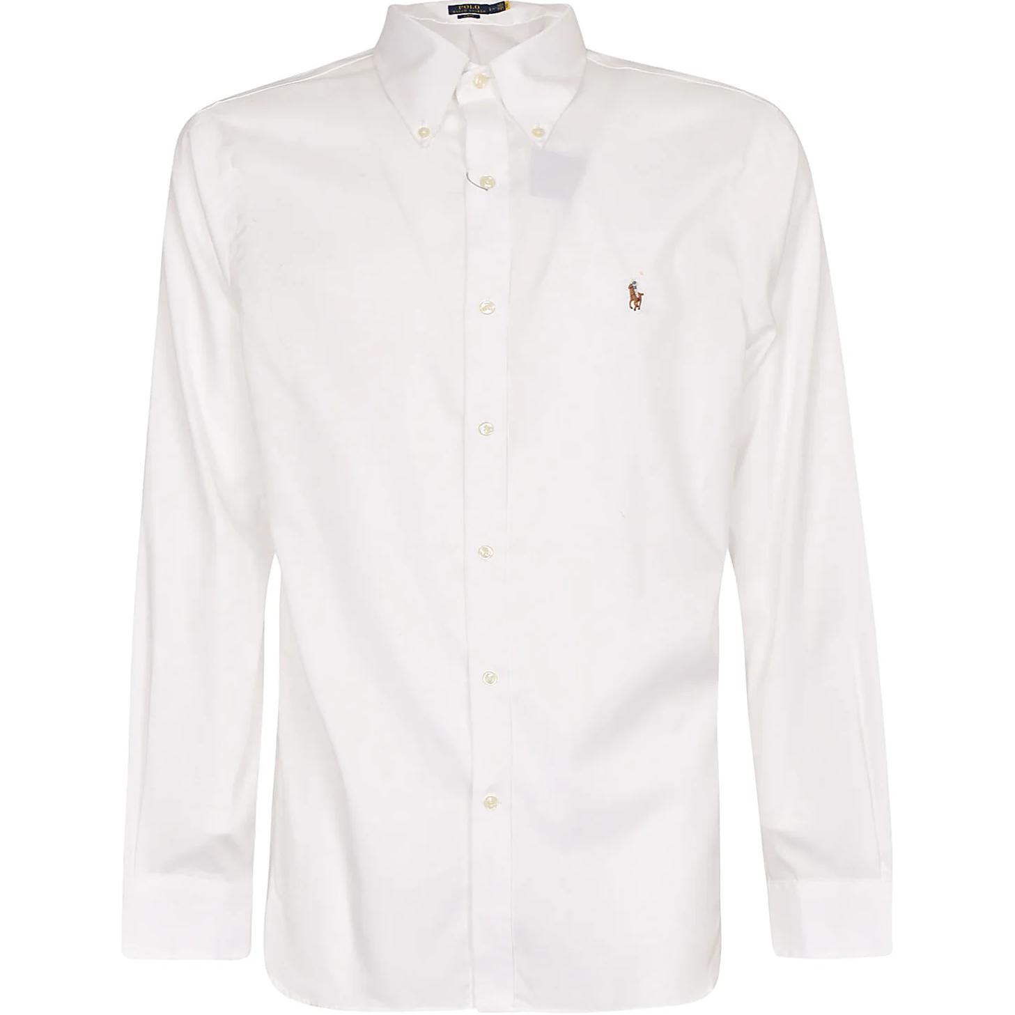 Рубашка с пуговицами и вышитым логотипом Ralph Lauren Polo Ralph Lauren, белый — фото 2