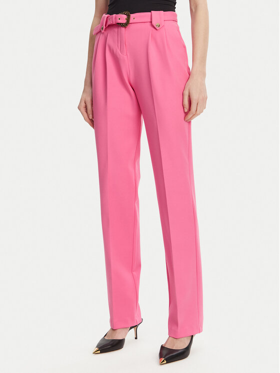 

Брюки прямого кроя 78HAA111 Versace Jeans Couture, розовый