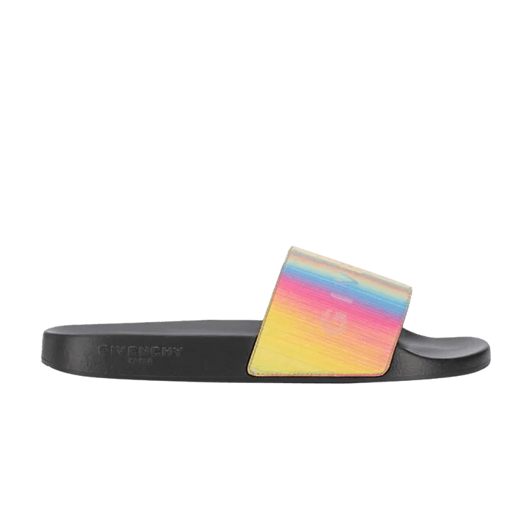 

Кроссовки Givenchy Slide 'Black Metallic', черный