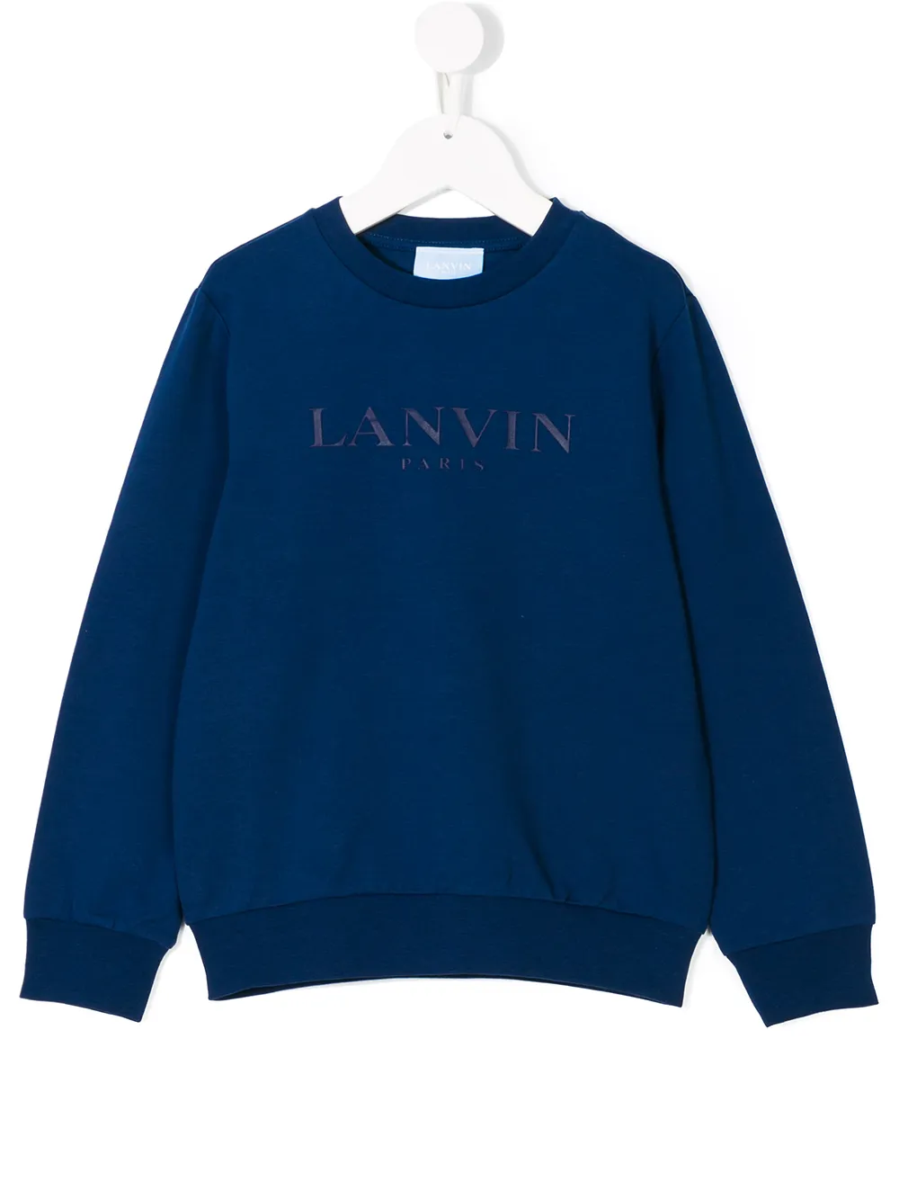 

Толстовка с принтом логотипа Lanvin Enfant, синий