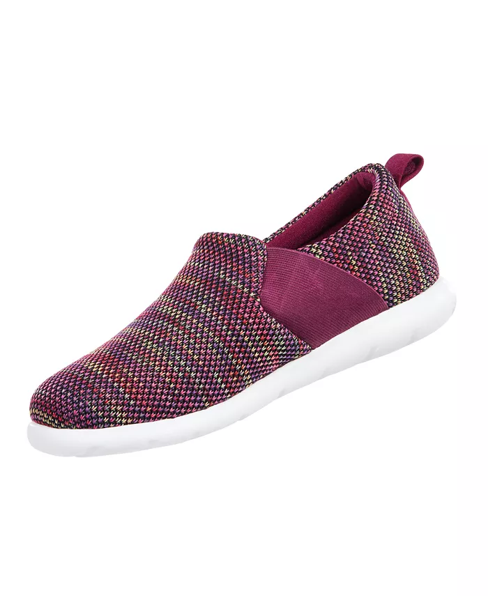 Женские спортивные слипоны Zenz from Isotoner Indoor/Outdoor Knit Lauren Isotoner Signature, розовый