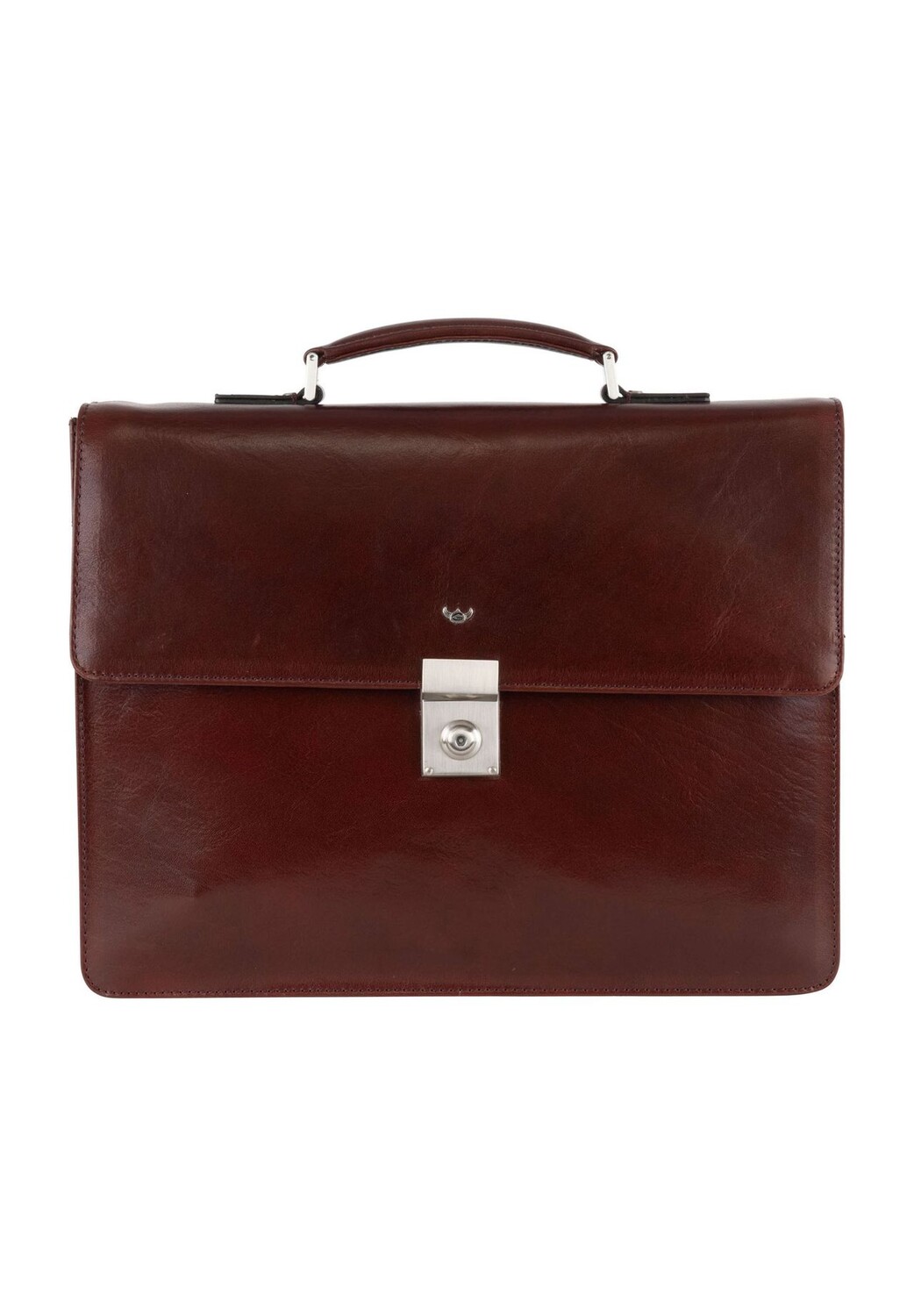 

Кожаный портфель Colorado с отделением для ноутбука 38 см, RFID Golden Head, цвет Tabacco