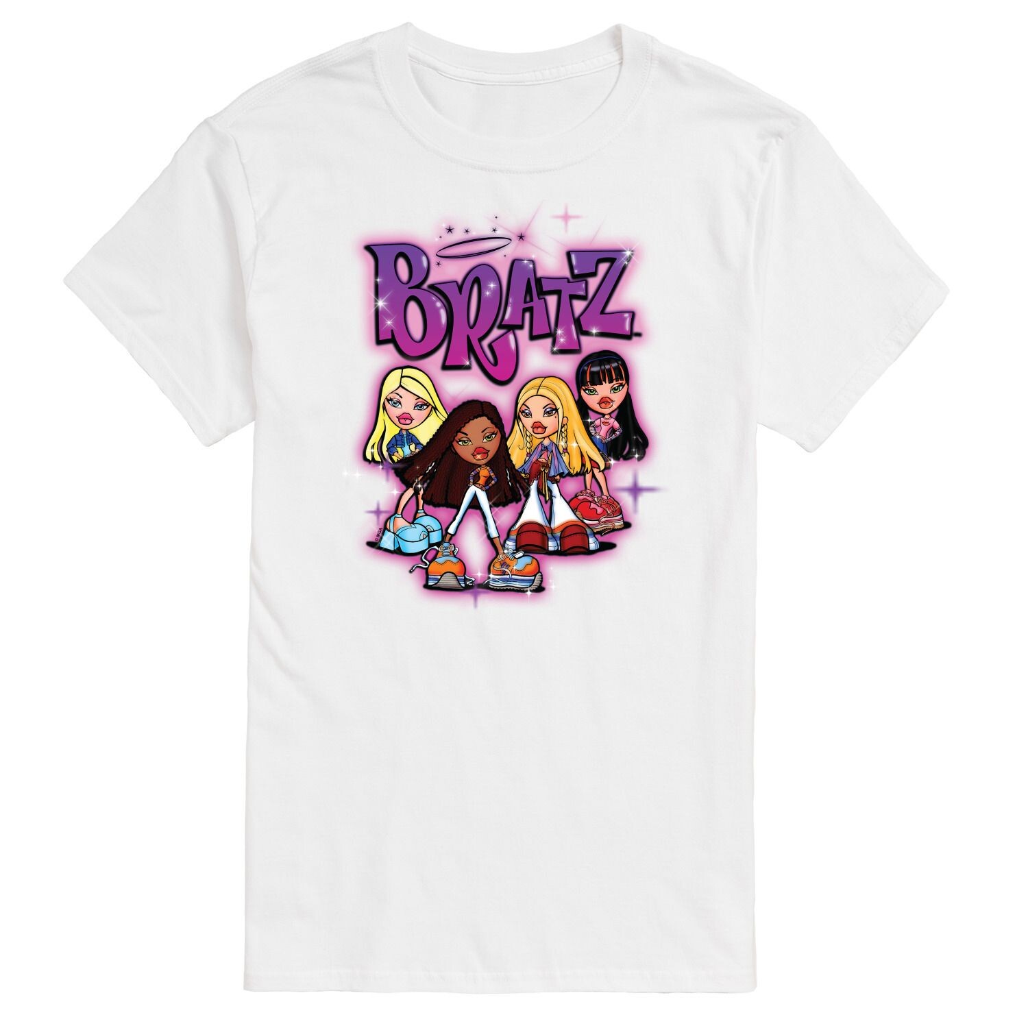 

Футболка с рисунком Big & Tall Bratz Doll Group License, белый