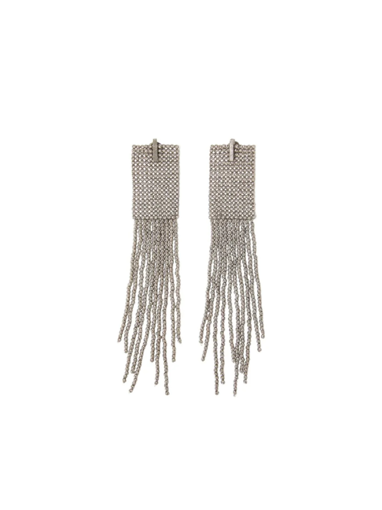 

Brunello Cucinelli серьги с бахромой, серебряный