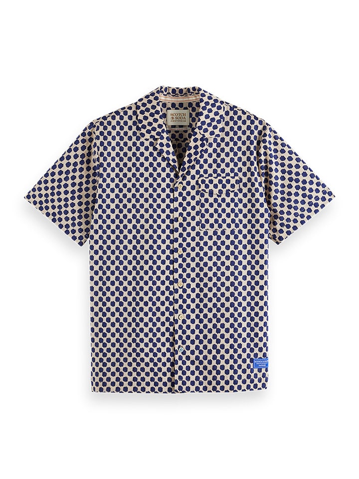 

Рубашка Scotch & Soda, цвет beige/blau