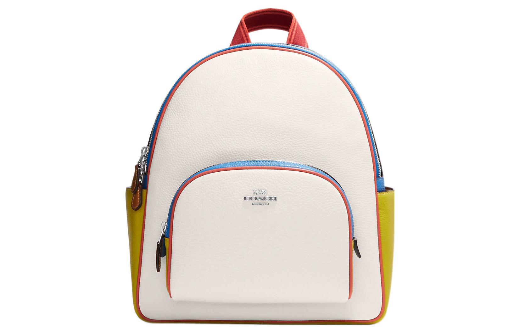 

Кожаный рюкзак Coach сзади из кожи обычный женский белый