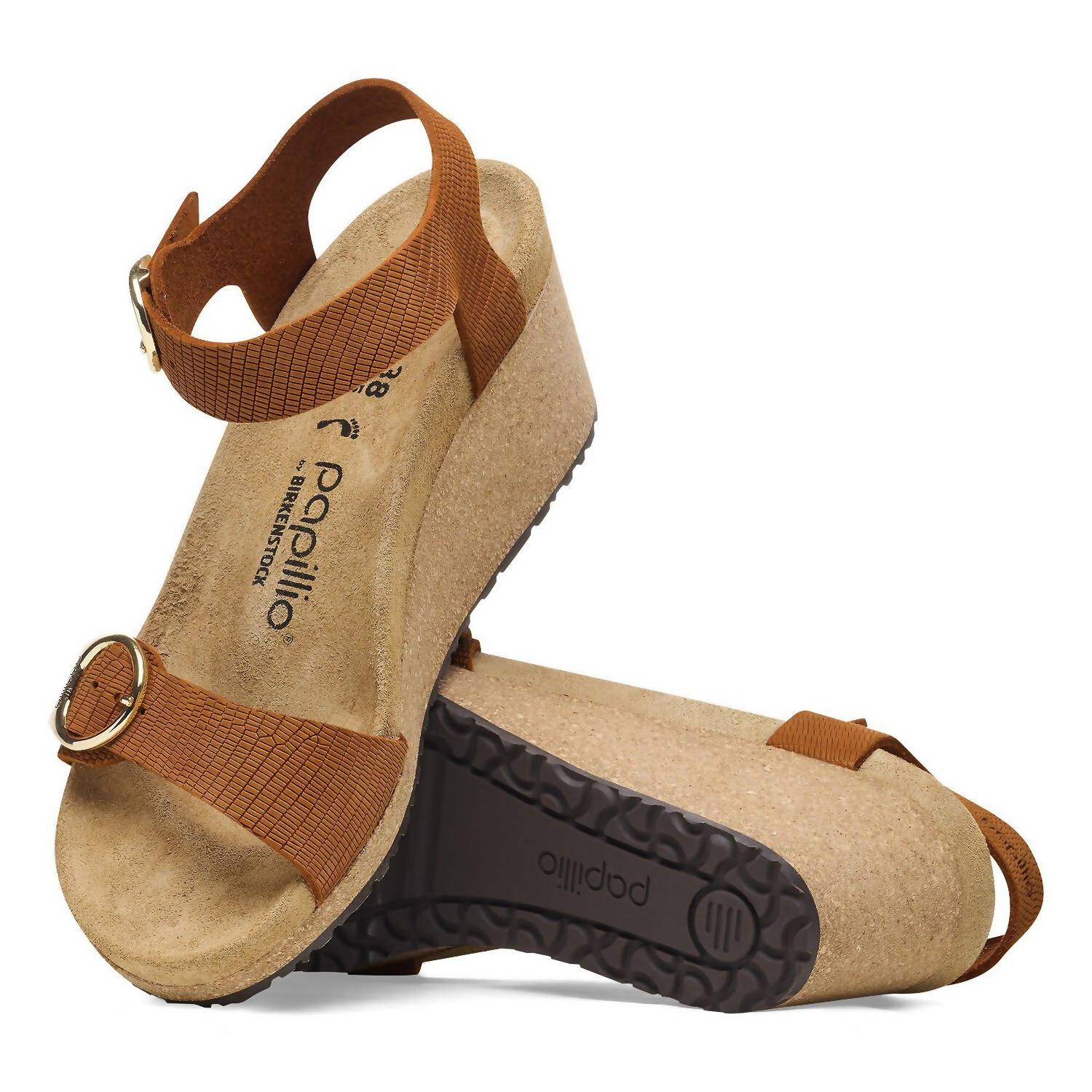 Soley сандалии-клин на кольцевой застежке в терракотовом цвете Birkenstock, оранжевый — фото 3