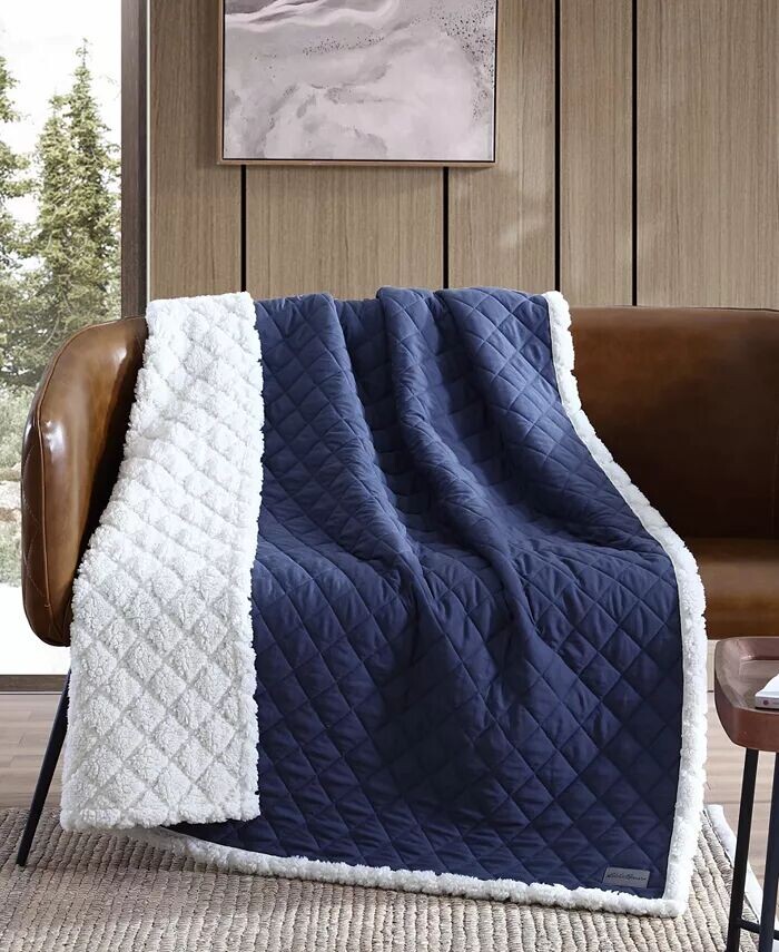 

Двустороннее одеяло Essential из твердой микрофибры Eddie Bauer, синий
