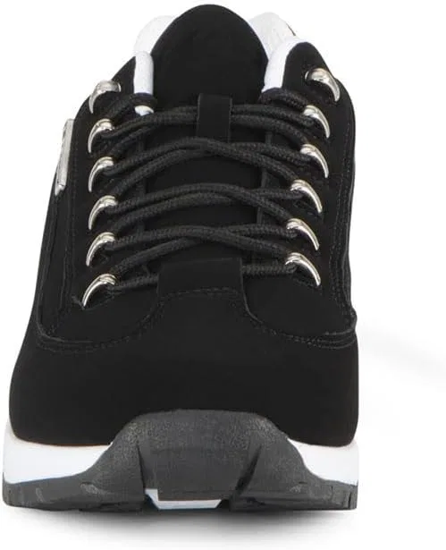 Мужские низкие модные кроссовки Lugz Express Classic, Black White — фото 2