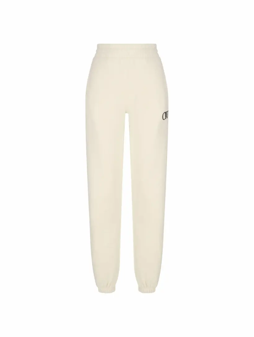 

Хлопковые джоггеры с логотипом Off-White, бежевый