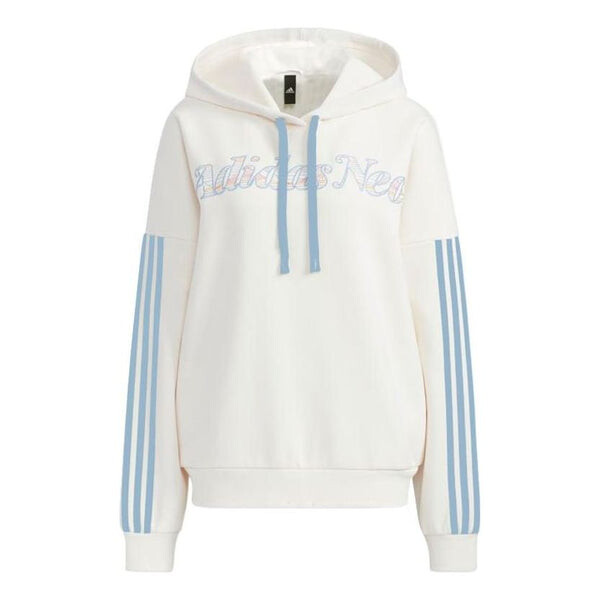 

Толстовка (WMNS) adidas neo W Ard Hdy Logo Hoodie 'White Blue', белый