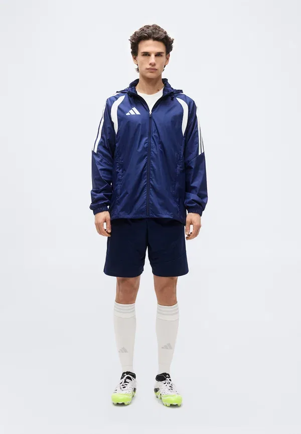 Куртка ветровка Adidas Performance Tiro26 league, темно-синий/белый — фото 2