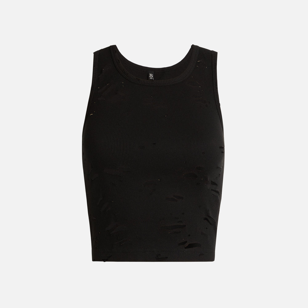 

Рубашка R13 Distressed Tank, черный