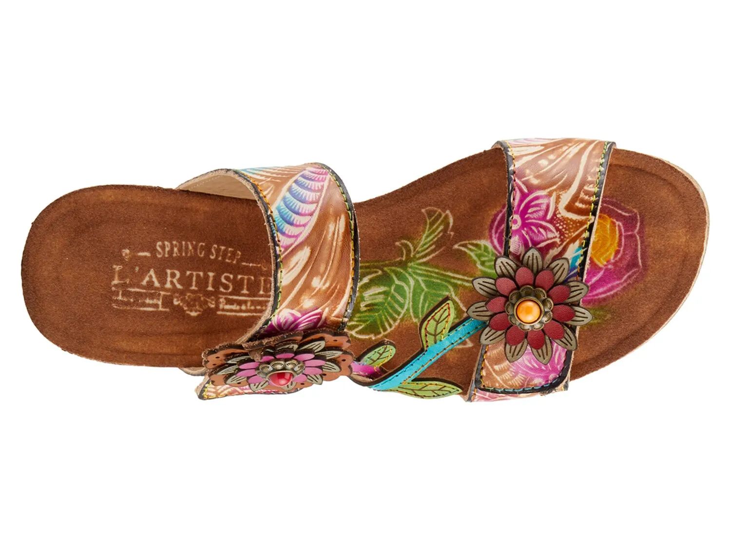 Сандалии Moai Wedge Sandal L'Artiste By Spring Step, цвет tanmulticolor — фото 3