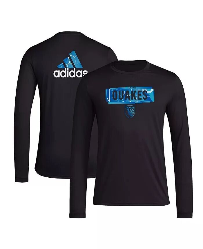 

Мужская черная футболка с длинным рукавом San Jose Earthquakes Local Pop AEROREADY adidas