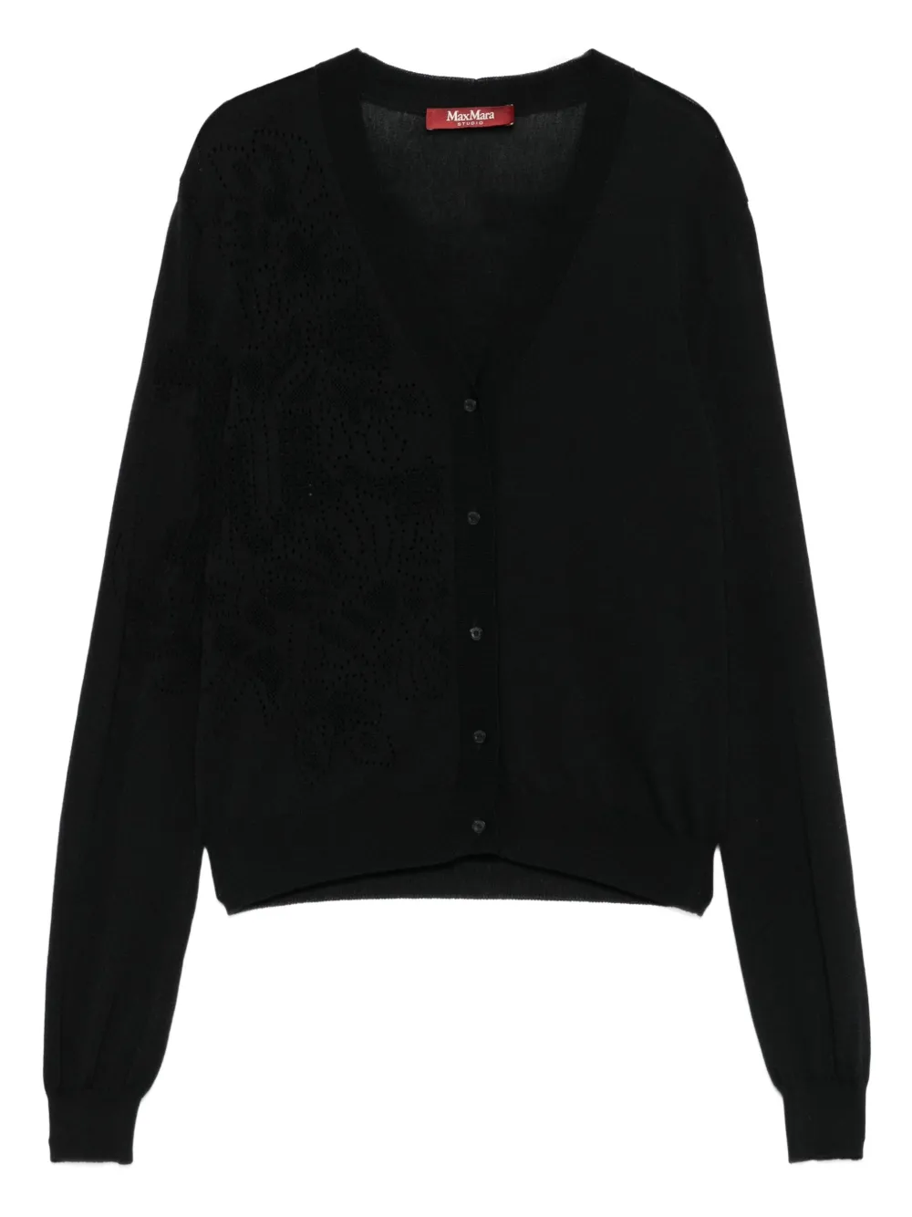

Кардиган на пуговицах Max Mara, черный