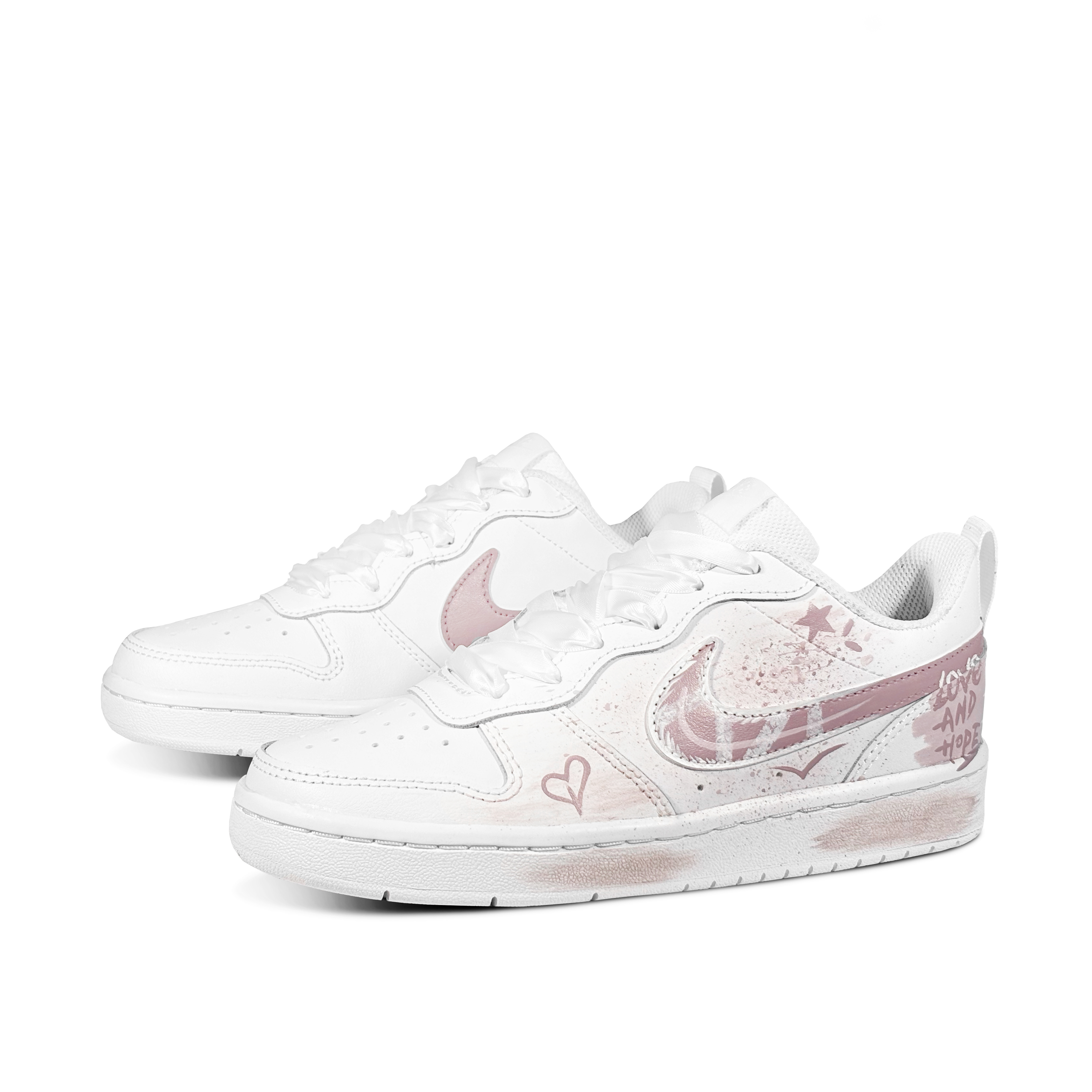 Детские кроссовки для скейтбординга Court Borough Low 2 Low Top для подростков — Love and Hope BOX Nike, Love and Hope BOX — фото 3