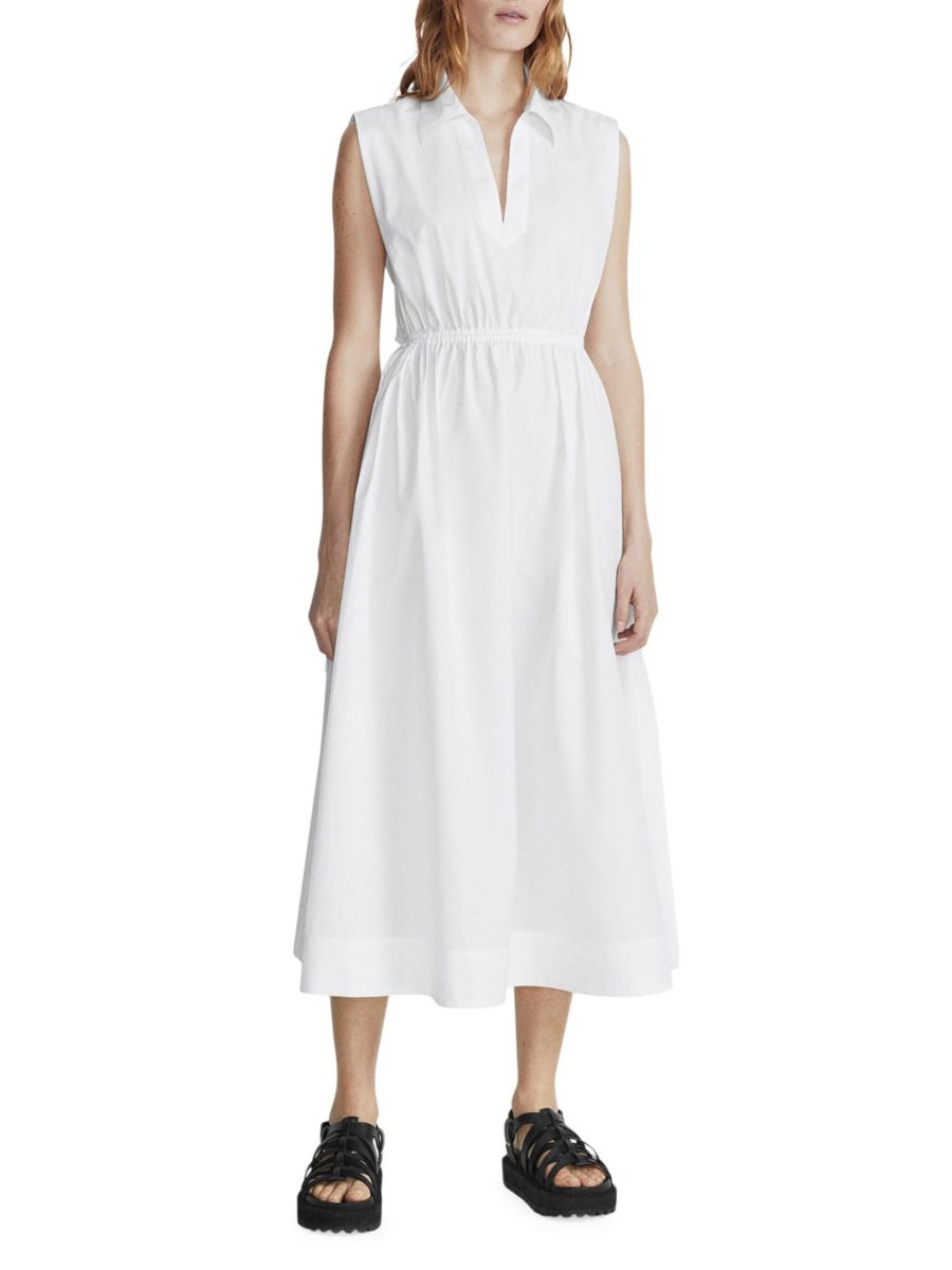 

Платье-рубашка миди Soraya Poplin rag & bone, белый