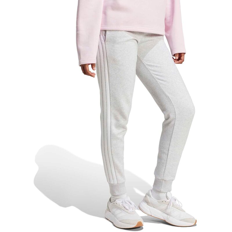 Узкие флисовые брюки Essentials с тремя полосками Adidas, мультиколор — фото 4