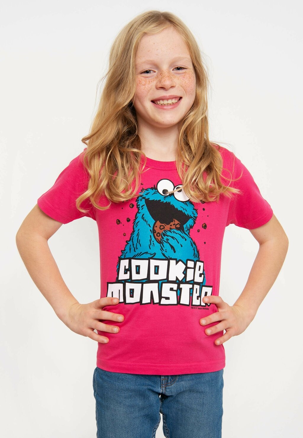 

Футболка с принтом KRÜMELMONSTER LOGOSHIRT, розовый