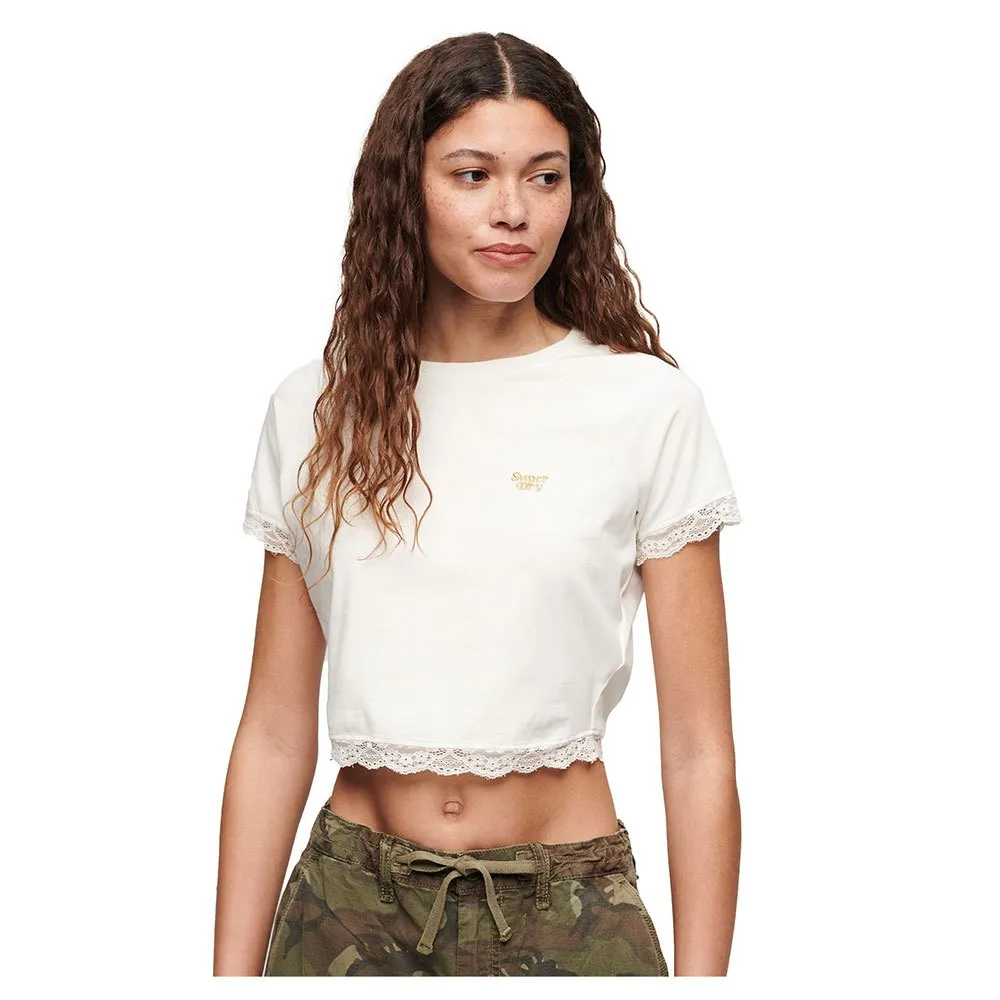 

Футболка Superdry 90S Lace Trim, разноцветный