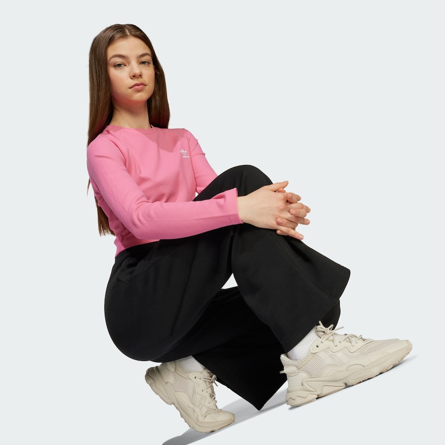 Широкие брюки ADIDAS ORIGINALS Wide Leg, черный — фото 4