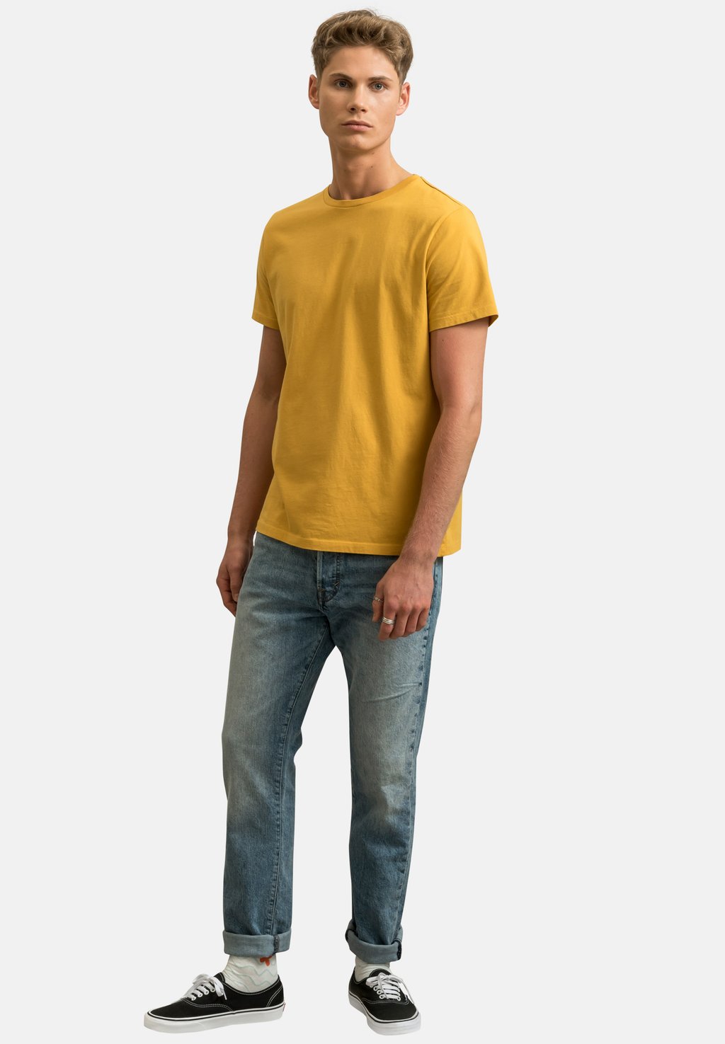 

Базовая футболка CREW NECK REGULAR FIT KAFT, желтый