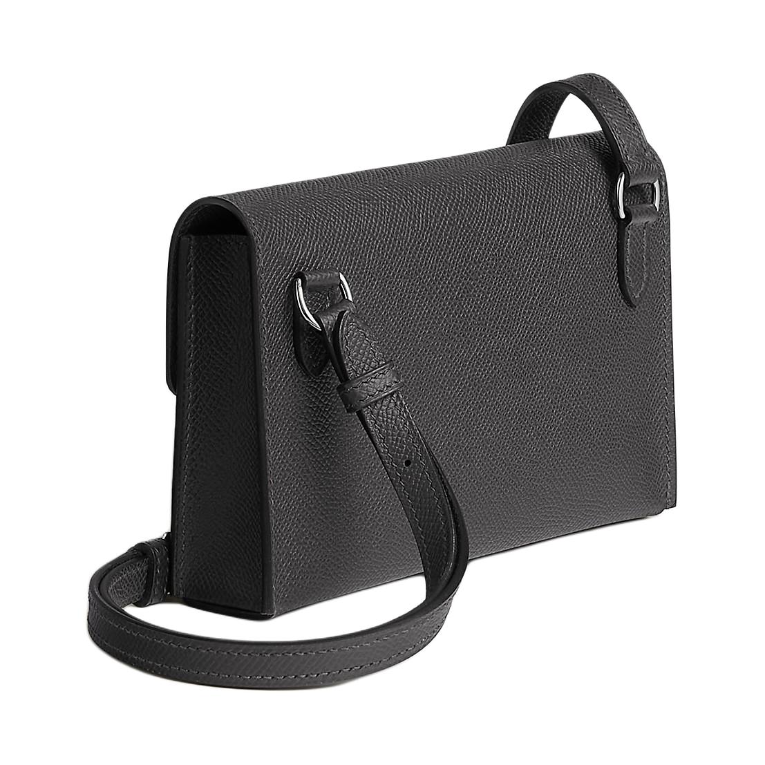 Hermes Кошелек Hermèsnap Epsom из телячьей кожи, женский, 88, графитово-серый — фото 3