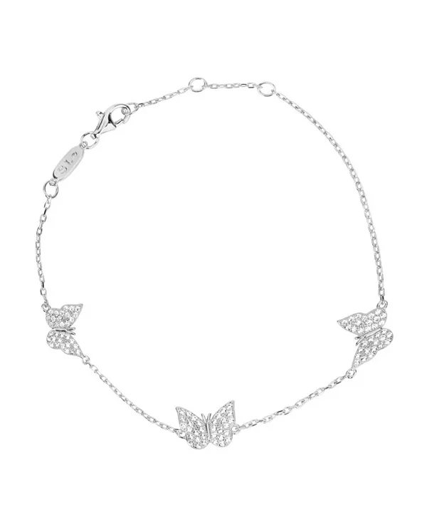 

Браслет-Бабочка из стерлингового серебра с кубическим цирконием от Suzy Levian Suzy Levian New York, silver