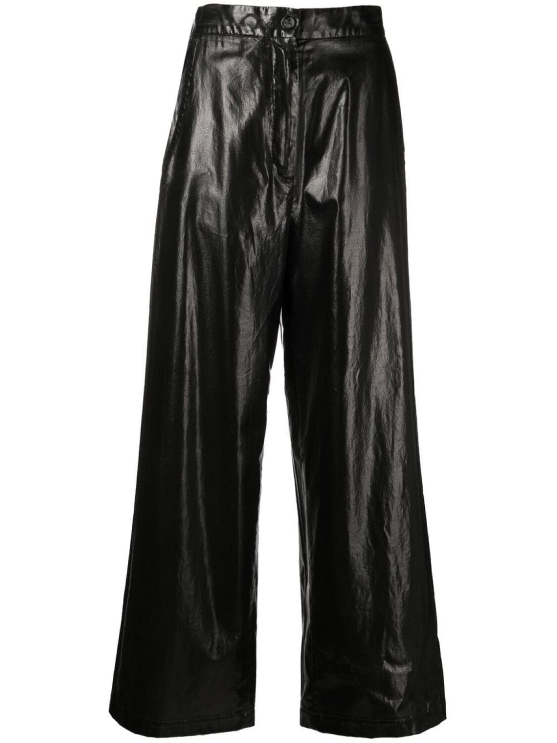 

Широкие брюки с завышенной талией MM6 Maison Margiela, черный