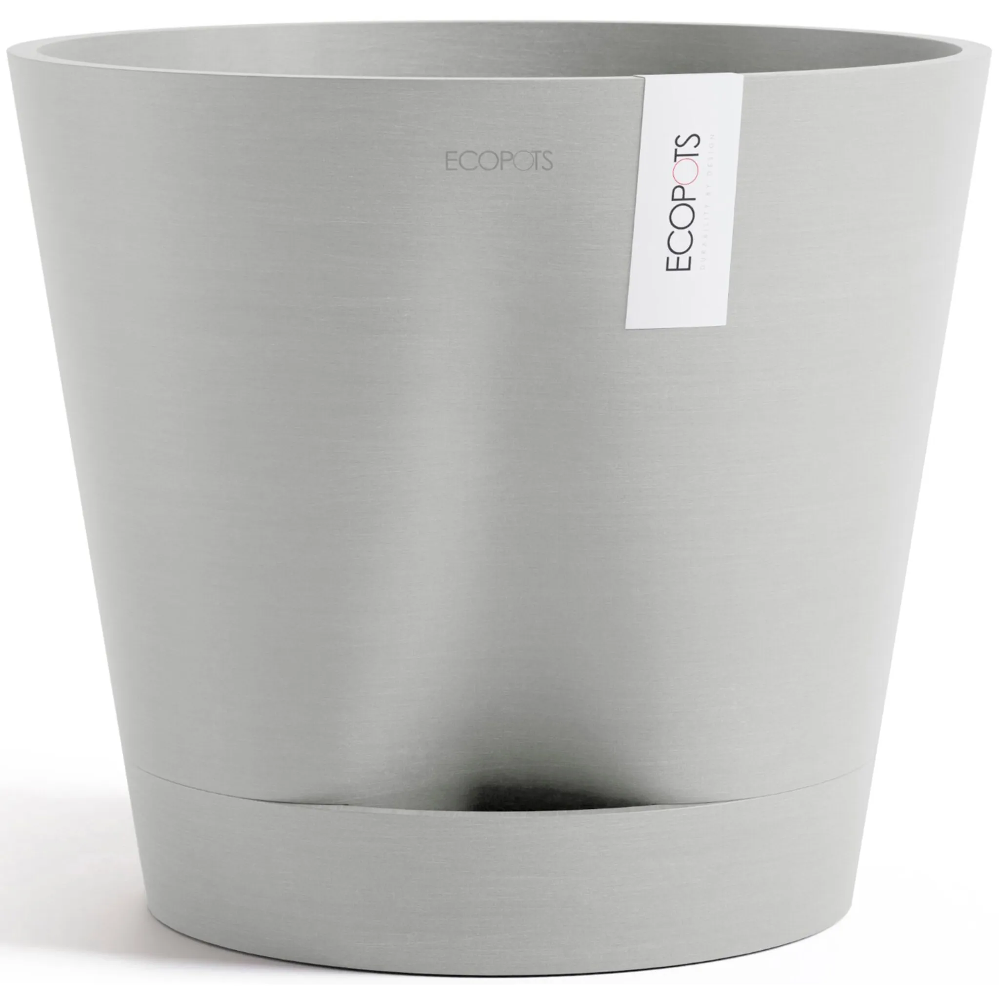 

Цветочный горшок ECOPOTS «Венеция 2 40 белый серый», для внутреннего использования